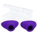 Super Sunnies Slim Flex UV Eye Protection FDA Compliant Individual Tanning Goggles Eyeshields (Purple)