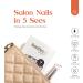 Beetles Press On Nails Classic Swirl - 24PCS Full Cover White Nude Fake Nails for Women | Glue-on & Stick on Nails with Glue and File - Gift for Girls - Buy Online on SooperMarket.com