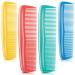 4 Pieces Hair Combs Plastic Pocket Combs Fine and Standard Tooth Hair Cutting Comb Fine Dressing Styling Combs Hairdressing Barber Salon Comb for Women Men Hair Care Tool (Multi Color)