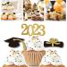 48pcs 2023 Graduation Cupcake Toppers Baking Decoration Exquisite Grad Cap Set Appetizer Picks For Graduation Party Graduation Toppers 2023 - Buy Online on SooperMarket.com