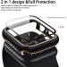 Lovrug 2 Pack Apple Watch Case 40mm SE/Series 6/5/4 - Tempered Glass Screen Protector - Ultra-Thin Bumper - Full Coverage iWatch Cover (Pink/Black) - Buy Online on SooperMarket.com