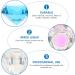 FRCOLOR 3 Pcs Nail Art Crystal Cup Glass Containers with Lids Glass Tumbler Clear Cups Glass Diamond Dappen Dish Crystal Dappen Dish Nail Dappen Dish Manicure White Crystal Vegetable Bowl 5.5x5.5cmx3pcs Bluex3pcs - Buy Online on SooperMarket.com