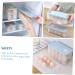 RORPOIR 1pc Box Egg Storage Box Storage Bins Refrigerator Eggs Storage Trays Egg Tray Blush Grid re-usable Blue 24x11.5cm - Buy Online on SooperMarket.com