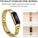 KOREDA Fitbit Luxe Bands Set - 2 Pack Stainless Steel Metal + Mesh Woven Strap Replacement for Fitbit Luxe Fitness Tracker (Champagne Gold) - Buy Online on SooperMarket.com