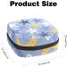 Starfish Pattern Menstrual Cup & Sanitary Napkin Storage Bag | Portable Period Pouch for Women & Teen Girls - Multi-Colored - Buy Online on SooperMarket.com