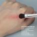 Slanted Eyebrow Brush Professional Double Ended Ergonomic Silver Portable 2pcs Eyeshadow Brush Makeup for Party - Buy Online on SooperMarket.com
