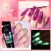 Ur Sugar PolyGel Set - Cat Eye Magnet Poly Extension Gel | 6 Colors 15ml | Pink Glitter Shines in the Dark - Nail Extension Builder Gel - Buy Online on SooperMarket.com