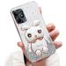 Tivenfezk nadoli for oppo realme c53 hare hidden stand shell caricature glitter rabbits stand soft silicone bling cell phone case transparent protective cover opo realme c53 clear