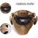 Senmortar Airsoft Mask - Full Face Tactical Protection Gear for Halloween, CS Game, Motocross - Desert & Grey - Buy Online on SooperMarket.com