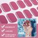 16 PCS Purple Gel Nail Polish Stickers - Full Wraps for Women & Girls | Cured Gel Nail Strips Decoration (BSG-0296-rosa) - Buy Online on SooperMarket.com