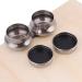 Stainless Steel Double Dipper Palette Cup - Large Size with Screw Hat for Turpentine and Paint Megilp - Buy Online on SooperMarket.com