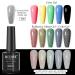 MIZHSE Reflective Glitter Gel Polish Set - Silver Colorful Glitter | Christmas Nail Art Varnish Manicure Kit for Beginners | Soak Off LED Lamp Included - Buy Online on SooperMarket.com