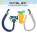 POKIPAW Pacifier Clip for Boys and Girls  6 Pack Baby Pacifier Holder Leash 100% Handmade Braided Fits All Pacifiers & Teething Toys Modern Unisex Baby Gift Colorful - Buy Online on SooperMarket.com