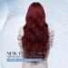 Long Natural Wave Red Wigs for Women | Cosplay Party Synthetic Hair Wigs with Bangs - Shop Internationally! - Buy Online on SooperMarket.com