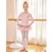 Zaclotre Girls Ballet Long Sleeve Leotard with Tutu Skirt | Ballerina Dance Dress 4-5T - Buy Online on SooperMarket.com