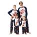 PATPAT Family Matching Christmas Pajamas Tree Snowflake and Letters Print Sleepwear Long-sleeve Pajamas Sets Family Xmas Outfits Kids 2-3 Years Dark Blue
