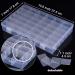Embroidery Floss Cross Organizer Box - 127pcs Bobbin Winder Kit with 36 Compartments and Floss Bobbins for Craft Sewing Storage - Buy Online on SooperMarket.com