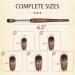 Acrylic Nail Art Brush Size 16 | 100% Pure Kolinsky Hair Oval Nail Brush for Professional Acrylic Application | DIY Home Salon Nail Extension Tool - Buy Online on SooperMarket.com