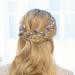 IYOU Bridal Wedding Hair Vine Blue Rhinestone Headband Leaf Pearl Prom Headpiece Accessories for Bride Bridesmaid - Buy Online on SooperMarket.com