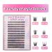MIZ BARN Lash Clusters - 144pcs D Curl Eyelash Extensions (12-18mm) - Fluffy False Eyelashes for DIY at Home - Buy Online on SooperMarket.com