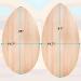 TCXDG Skipper Skimboard 35&41 Inch Wooden Beginners Skim Board - Easy Grip Sand Board for Beach - Blue Skeleton Design - Buy Online on SooperMarket.com