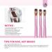 Saviland Acrylic Nail Brush Set for Beginners - 3PCS Size 14 10 6 with Pink Handle | Sturdy Kolinsky Hair for Acrylic Application & Nail Art - Buy Online on SooperMarket.com