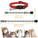 MJIYA Red Grid Dog and Cat Collar with Bell | Adjustable Plastic Buckle | Medium Size - Buy Online on SooperMarket.com