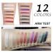 Cream Eyeshadow Stick 2-in-1 Eye Shadow Pencil Crayon with Smudger | Waterproof & Long-Lasting Eye Makeup | Midnight Black Blue Shimmer Eye Shadow Stick - Buy Online on SooperMarket.com
