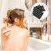 Dual-Sided Body Scrubber Sponge Back Exfoliator - Shower Loofah for Bath - 70x12cm Black - Buy Online on SooperMarket.com
