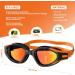 SwimStars Adult Swim Goggles - Anti-Fog UV Protection, No Leaking, Orange/Black Mirrored Lens for Pool & Open Water Swimming - Buy Online on SooperMarket.com