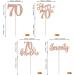 Rsstarxi 24 Pack 70th Birthday Cupcake Toppers Glitter 70 Fabulous Cake Decorations Seventy Happy 70 Birthday Cupcake Toothpicks for 70th Birthday Anniversary Party Decorations Rose Gold Design 1 70th Rose Gold - Buy Online on SooperMarket.com