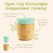 Munchkin Bamboo Open Cup 5oz - BPA Free Toddler Drinking Cup | Mint 360 Design | Weaning Cup for Babies 6 Months - Buy Online on SooperMarket.com