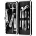 LaRoc 12pc Manicure & Pedicure Set - Nail Clippers Cuticle Remover - Luxurious Face Foot Hand Nail Care Kit - Pedicure Sets for Feet Mens Grooming Kits & Manicure Set for Women - Buy Online on SooperMarket.com