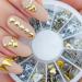 6 Styles Silver/Gold Nail Art 3D Glitter Rhinestones Gems Decoration Wheel Very Practical and Popular Practical design and Durable - Buy Online on SooperMarket.com