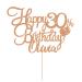 Cake Topper Personalised Birthday Cake Topper Cake Decor Glitter Cake Toppers with Any Name Age 1st 10th 16th 18th 20th 21st 30th 40th 50th 60th 70th 80th (Rose Gold)