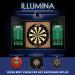 ONE80 ILLUMINA Dartboard Lighting System - Clear Vision Design, Sunlight Effect, Tape Measure & Level - Dartboard & Surround Not Included - Buy Online on SooperMarket.com