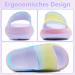 Buwege Unisex Kids Flip-Flops | Soft Slide-Resistant Bathing Shoes for Boys & Girls | Clouds Splash Design | Sizes 29-37 EU Rainbow - Buy Online on SooperMarket.com