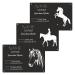 Generous stable bar pit sign personalized horse shape 29x19cm black glossy laser engraved UV-resistant waterproof resistant