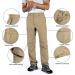 Wespornow Men's Convertible Hiking Pants - Quick Dry Lightweight Cargo Pants for Outdoor Fishing Safari - Khaki X-Large - Buy Online on SooperMarket.com
