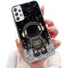 Tivenfezk Nadoli for Samsung Galaxy A32 4G astronaut Hidden Stand Cap caricature glitter stand soft silicone bling transparent protective cover samsung galaxy a32 4g black