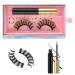 Magnetic Eyelashes with Eyeliner Kit Natural Look Russian D Curl Faux Mink Lash Resuable Lash Set Strong Black Eyeliner Glueless Easy Remove Russian Venus