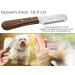 Premium Trimmeters Set for Dogs & Cats | 2-Part Fur Care Comb & Stainless Steel Undercoat Knife - Buy Online on SooperMarket.com