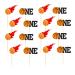 Arthsdite 24Pcs Basketball One Cupcake Toppers Basketball Themed First Birthday Cake Topper Decorations for Sport Theme Boys First Birthday Party Sports Event Party Supplies