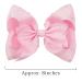 Sparkly Rhinestone 8-Inch Hair Bows Clips - 14 Piece Set for Girls, Toddlers, and Teens - Buy Online on SooperMarket.com
