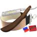 Razor set 3-piece with leather strop and grinding paste