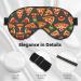 SSIMOO Pizza Pattern Eye Mask - Soft Breathable Sleep Mask for Women | Perfect for Travel & Relaxation - Buy Online on SooperMarket.com