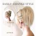 colorfulpanda Claw Clip in Ponytail Hair Extensions 10 Inch Messy Bun Clip in Hair Scrunchies Natural Straight Synthetic Hairpiece Short Ponytail Bun Hair Chignons for Women Girls Blonde Ombre blonde - Buy Online on SooperMarket.com