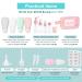 Buy Noideeer 18-Piece Silicone Travel Bottle Set - TSA Approved for Shampoo & Lotion - Pink with Labels & Transparent Bags - Buy Online on SooperMarket.com