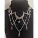Oralgo Gothic Necklace: Vintage Lunar Branch with Violet Crystal Water Drop Pendant - Fashionable Pagan Witch Jewelry for Women - Buy Online on SooperMarket.com
