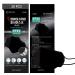 20 Pack Black Disposable KF-94 Face Mask Individual Pack made in Korea Disposable Nose Mouth Covering Dust Face Mask Adjustable Strap Unisex Adult 3D Ergonomic Design